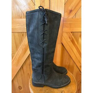 Ariat Women's Black Leather Tall Riding Boots Size 5.5B
